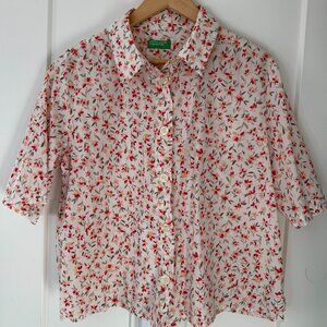 Bennetton 100% Cotton Short Sleeve Shirt